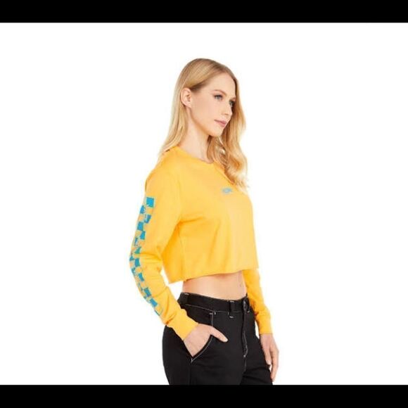 Vans Highway Long Sleeve Crop Tee XS - Picture 3 of 9